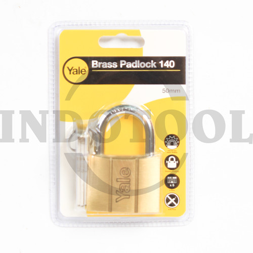 [EZM.5202782] GEMBOK / BRASS PADLOCK TYPE V140.50 50mm YALE