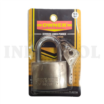 [EZM.5203709] GEMBOK PENDEK 50mm / IRON PADLOCK SHORT OWNER