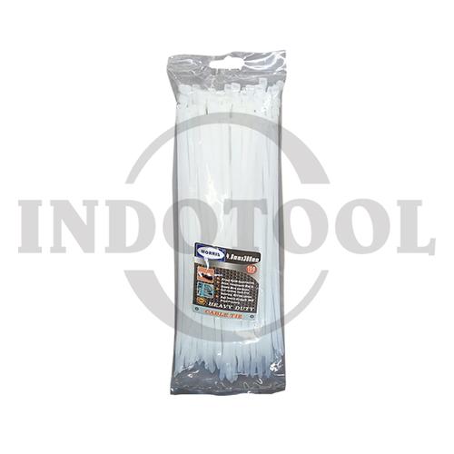 [EZM.5202251] KABEL TIS / CABLE TIES NYLON, WHITE 4.8 x 300mm MORRIS