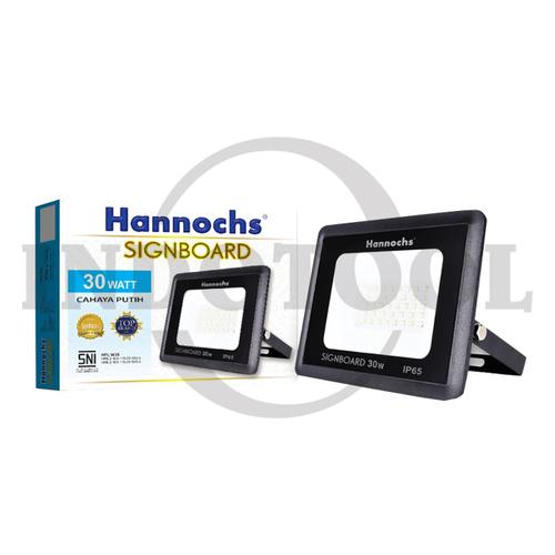 [EZM.5200708] LED FLOOD LIGHT SIGNBOARD, WHITE 30W HANNOCHS