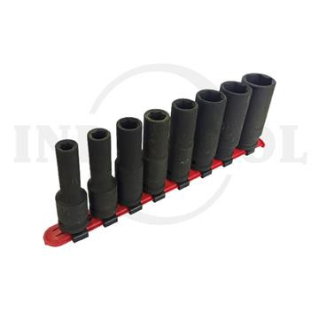 [EZM.5203962] Mata Deep Socket SET / 9 Pcs 1/2" DR Deep Socket Impact 6PT MAXPOWER