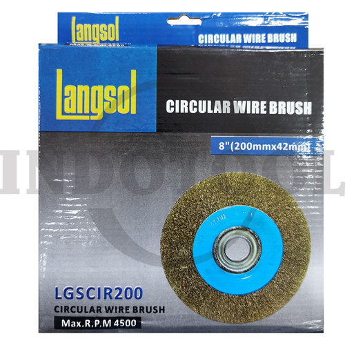 [EZM.5205098] MATA GERINDA SIKAT KAWAT / CIRCULAR WIRE BRUSH 5" (125mmx27mm) LANGSOL