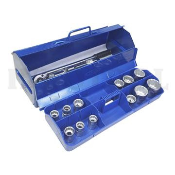 [EZM.5203959] Mata Sock 17 Pcs 3/4" DR Socket 12PT Satin Tool Set MAXPOWER
