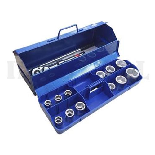 [EZM.5201966] Mata Sock 17 Pcs 3/4" DR Socket 6PT Satin Tool Set MK-016 MAXPOWER