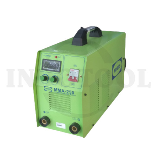 [EZM.5205399] Mesin Las Inverter MMA-250 AMP GREEN 220V 1PHS MORRIS