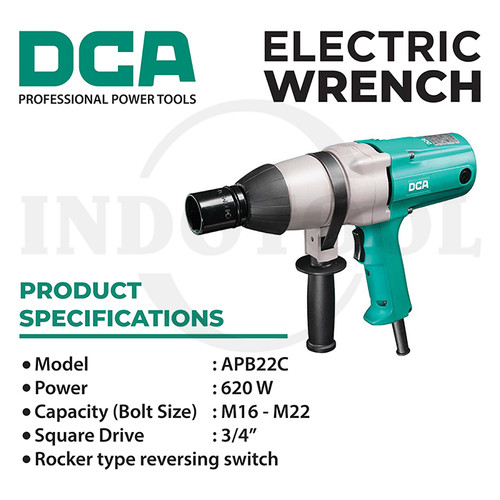 [EZM.5203918] Mesin Pembuka Baut 3/4" 620 Watt  Electric Impact Wrench APB22C DCA