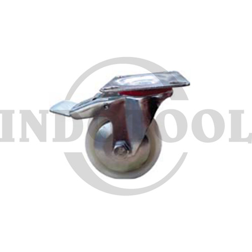 [EZM.5205251] NYLON CASTER, DBL BRAKE 5" (125x33mm), 100kg ROHA