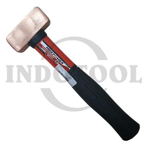 [EZM.5201448] PALU TEMBAGA 0.5 kg MAXPOWER / FIBERGLASS HANDLE COPPER HAMMER