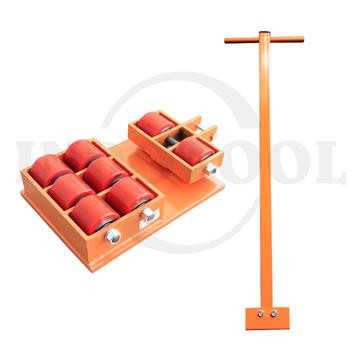 [EZM.5203406] Pemindah Barang Roda Hidup + Handle 12 Ton Skate Roller Swivel ROHA
