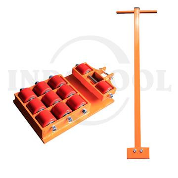 [EZM.5203405] Pemindah Barang Roda Hidup + Handle 18 Ton Skate Roller Swivel ROHA
