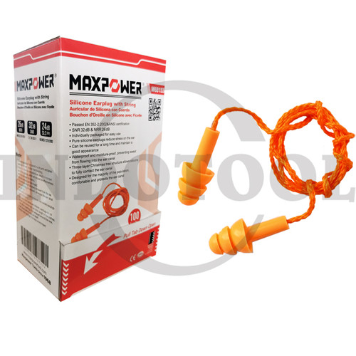 [EZM.5205064] PENUTUP TELINGA ULTRAFIT / SILICONE EARPLUG WITH STRING MAXPOWER