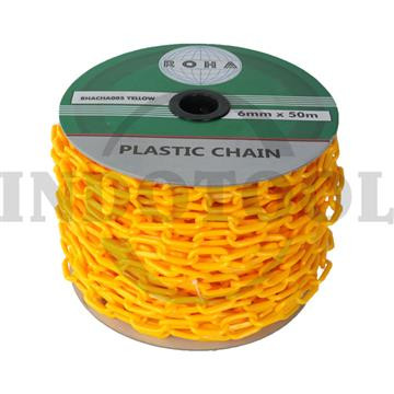 [EZM.5200838] PLASTIC CHAIN YELLOW 8mm X 50M ROHA