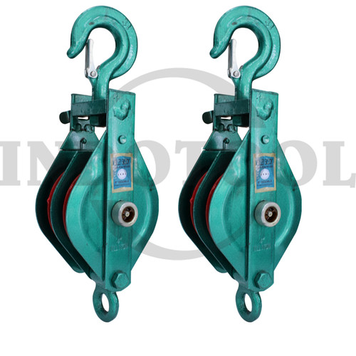 [EZM.5202633] PULLEY BLOCK DOUBLE SHEAVE WITH HOOK 12" , 6T ROHA