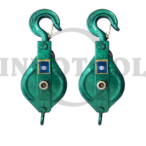 [EZM.5205229] PULLEY BLOCK SINGLE SHEAVE WITH HOOK 10" , 5T ROHA