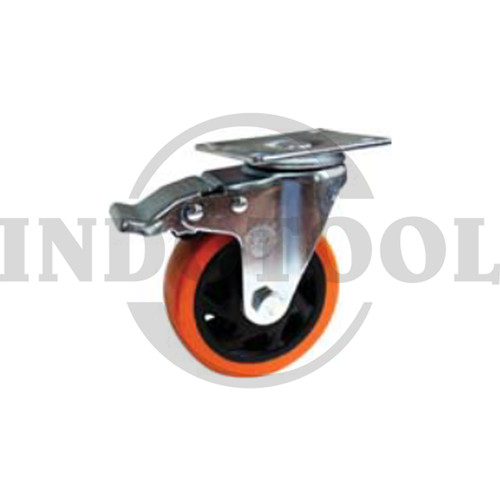 [EZM.5205249] PVC CASTER, DBL BRAKE 5" (125x31mm), 100kg ROHA