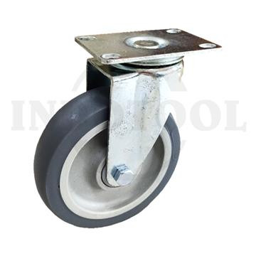[EZM.5203928] Roda Troli Hidup 4" Medium Duty TPR Caster Swivel (100x30mm) 90kg ROHA