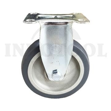 [EZM.5203931] Roda Troli Mati 4" Medium Duty TPR Caster FIXED (100x30mm) 90kg ROHA