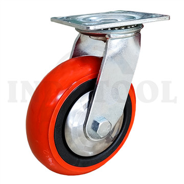 [EZM.5203716] RODA TROLI PVC - HIDUP / PUTAR 6" (100x50mm), 180kg, SWIVEL ROHA