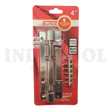 [EZM.5203613] SELOT PINTU 4" / GRENDEL STAINLESS STEEL YOZURI