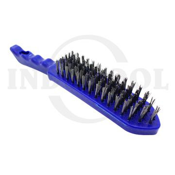 [EZM.5204501] SIKAT KAWAT 6 BARIS - WIRE BRUSH 6 ROWS WITH PLASTIC HANDLE LANGSOL