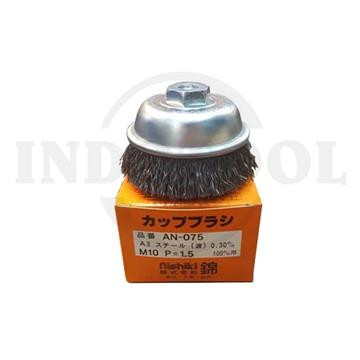 [EZM.5204212] SIKAT KAWAT MANGKOK 3" x 10P = 1.50/ CUP BRUSH BRASS B3 AN-075 KING