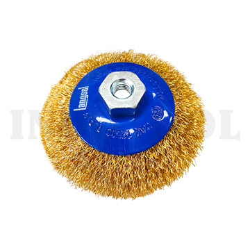 [EZM.5203949] Sikat Kawat Piring dilapisi Kuningan 4" / Dish Brush M10 x 1.5 LANGSOL