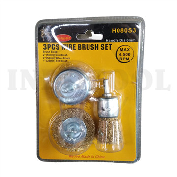 [EZM.5204267] SIKAT KAWAT SET KUNINGAN BAJA / 3 PCS WIRE BRUSH 1" - 2" BEST GUARD