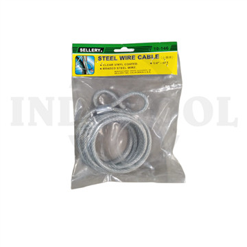 [EZM.5204241] TARIKAN MOBIL / TARIKAN MOTOR / STEEL WIRE CABLE 1/4" x 6ft SELLERY