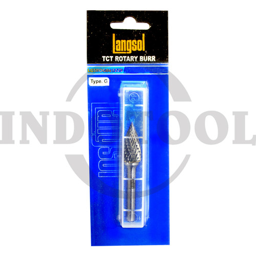 [EZM.5204998] TCT ROTARY BURR, TYPE G 6 x 8 x 17mm / MATA TUNER TYPE G LANGSOL