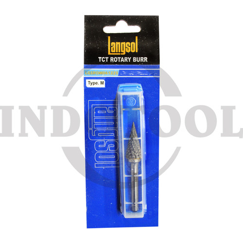 [EZM.5204973] TCT ROTARY BURR, TYPE M 6 x 12 x 25mm / MATA TUNER TYPE M LANGSOL