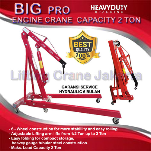 [EZO.1500044] Engine Crane Shop Crane Dongkrak Mesin Cap. 2 Ton