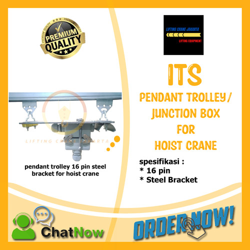 [EZO.1500058] Pendant Trolley Junction Box 16 Pin PVC Bracket for Hoist Crane