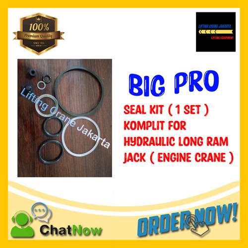 [EZO.1500077] Seal Hidrolik / Seal Hydraulic Long Ram Jack Engine crane Komplit
