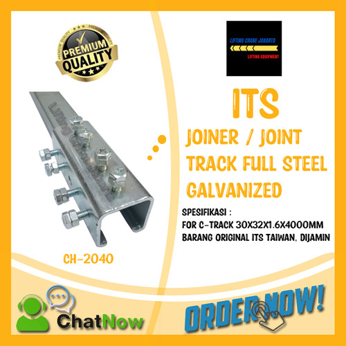 [EZO.1500101] Joint C-track Coupler Sambungan C-Track Kabel Trolley 30 x 32 mm ITS