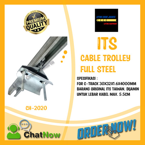 [EZO.1500103] Cable Trolley Full Steel for Hoist Crane ITS