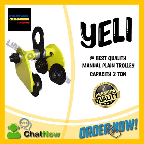 [EZO.1500125] Plain Trolley / Manual Troli Cap. 2 Ton YELI