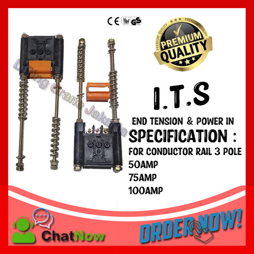 [EZO.1500182] End Tension Strainer & Power In for Hoist Crane ITS 3 Pole