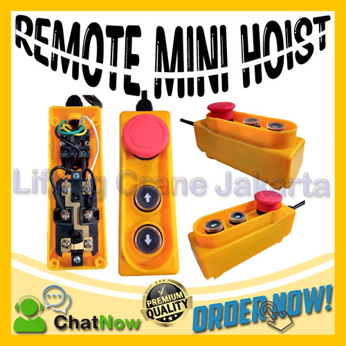 [EZO.1500184] Push Button Remote Electric Mini Hoist PA -1000Kg/1200Kg