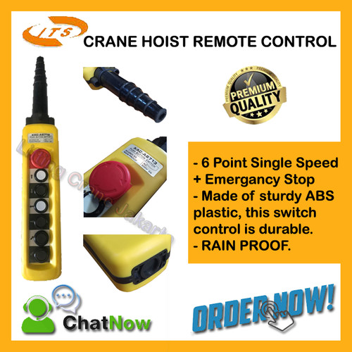 [EZO.1500199] Hoist Push Button ITS Single Speed 6 Tombol XAC-A6713