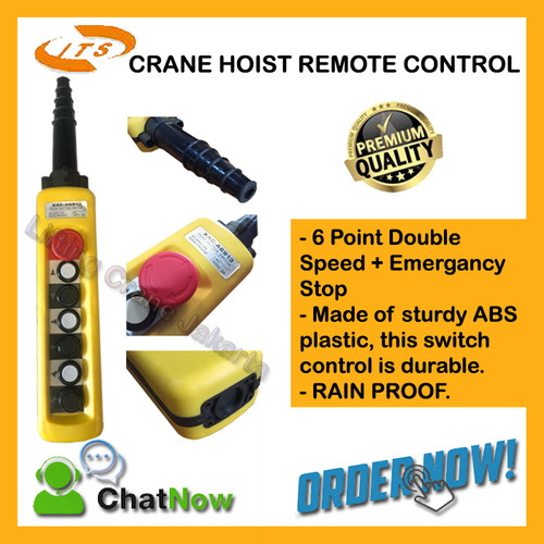 [EZO.1500200] Hoist Push Button ITS Double Speed 6 Tombol XAC-A6913