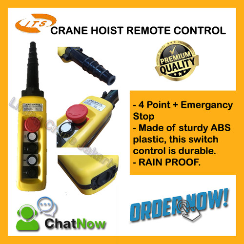 [EZO.1500201] Hoist Push Button ITS Single Speed 4 Tombol XAC-A4713