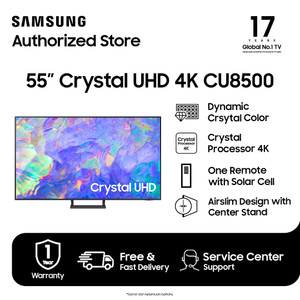 Samsung Smart TV 55" Crystal UHD Dynamic Crystal Color- UA55CU8500KXXD