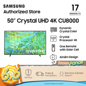 Samsung Smart TV 50"Crystal UHD Dynamic Crystal Color - UA50CU8000KXXD