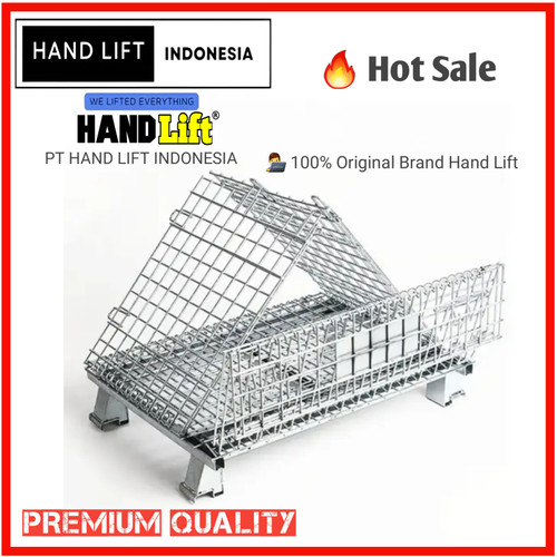 [EZO.1400032] PALLET MESH TYPE 5 SIZE 1000 mm x 800 mmx 840 mm KAPASITAS 1200 KG - KERANJANG BESI