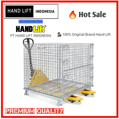 [EZO.1400033] PALLET MESH TYPE 3 SIZE 800 mm x 600 mm x 640 mm KAPASITAS 800 KG - KERANJANG BESI