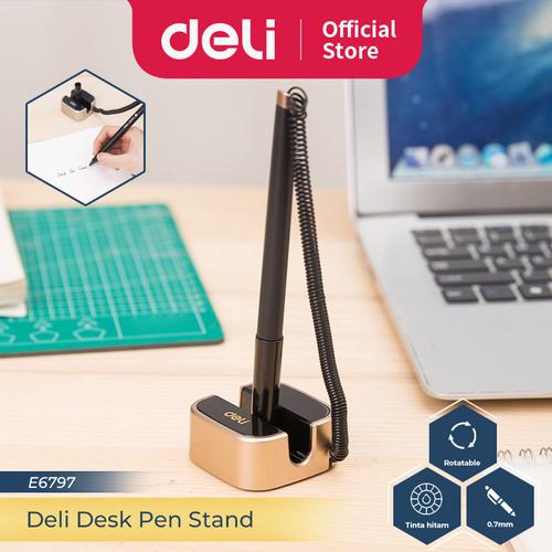 [EZO.7300238] Deli Pulpen Meja / Desk Pen Stand 0.7mm bullet tip E6797