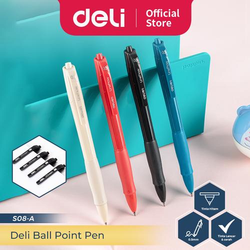 [EZO.7300054] Deli Pulpen Gel Kantor / Office Gel Pen 0,5mm Black S08 A 1 PCS