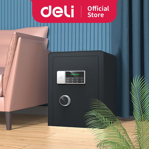 [EZO.7300060] Deli Brankas Besi Digital Safe Box Double Unlocking  38x32x45 ET551