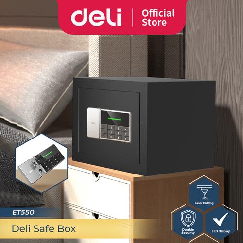 [EZO.7300061] Deli Brankas Besi Digital Safe Box Double Unlocking 35x25x25 ET550