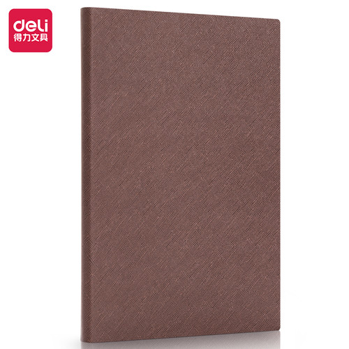 [EZO.7300075] Deli Leather Notebook Buku Catatan Sampul Kulit A5 120 Lembar BP126